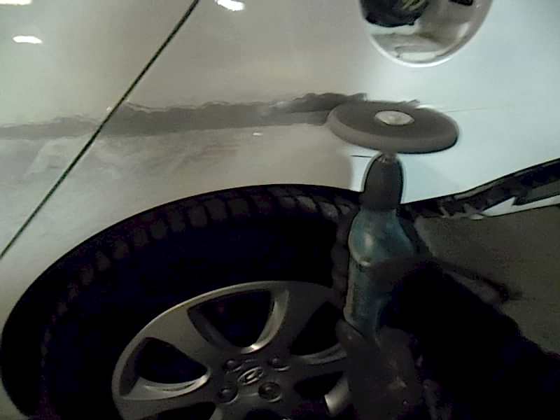 Hyundai Solaris. Снятие краски кругом 3М Scotch-Brite XT-ZS S XCS.